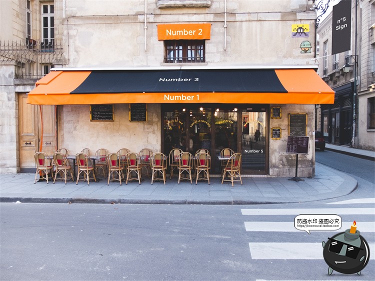 图片[12]-欧式街头复古商业店铺商店招牌玻璃门头门面店招样机PSD模板素材-设计猿