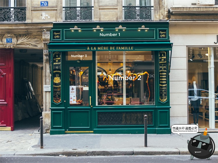 图片[27]-欧式街头复古商业店铺商店招牌玻璃门头门面店招样机PSD模板素材-设计猿