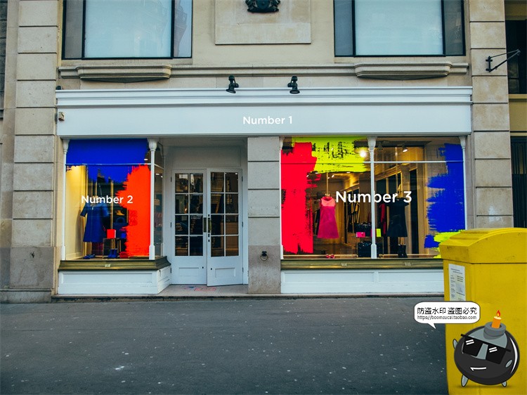 图片[28]-欧式街头复古商业店铺商店招牌玻璃门头门面店招样机PSD模板素材-设计猿