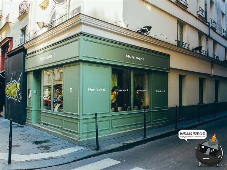 图片[37]-欧式街头复古商业店铺商店招牌玻璃门头门面店招样机PSD模板素材-设计猿