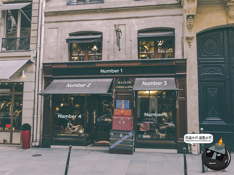 图片[39]-欧式街头复古商业店铺商店招牌玻璃门头门面店招样机PSD模板素材-设计猿