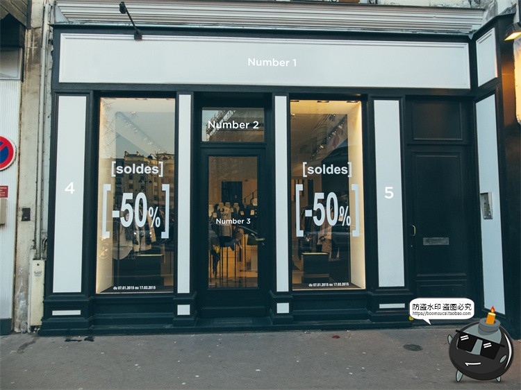 图片[53]-欧式街头复古商业店铺商店招牌玻璃门头门面店招样机PSD模板素材-设计猿