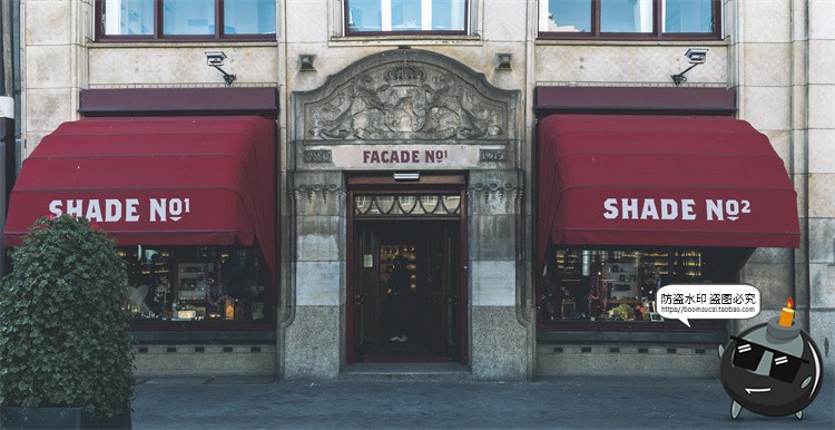 图片[64]-欧式街头复古商业店铺商店招牌玻璃门头门面店招样机PSD模板素材-设计猿