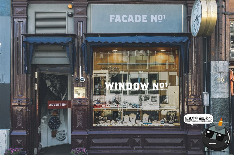 图片[65]-欧式街头复古商业店铺商店招牌玻璃门头门面店招样机PSD模板素材-设计猿