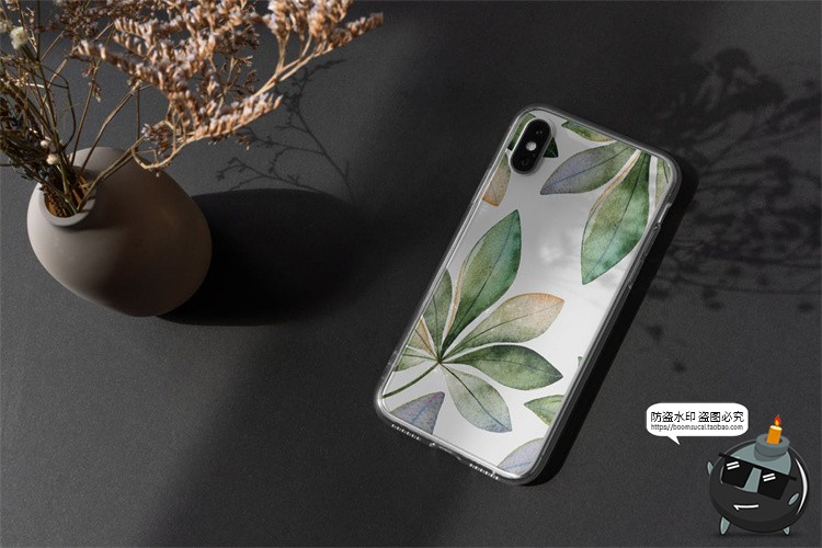 图片[6]-苹果iPhoneXs手机壳外壳硬壳圆边图案贴图模型样机PSD模板PS素材-设计猿