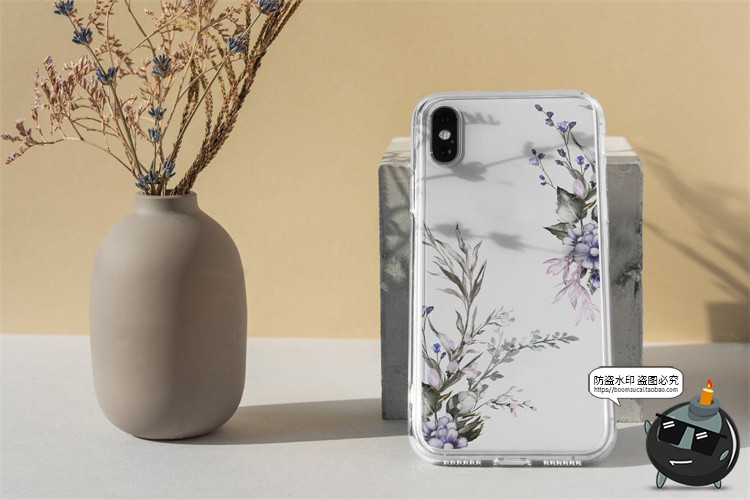 图片[7]-苹果iPhoneXs手机壳外壳硬壳圆边图案贴图模型样机PSD模板PS素材-设计猿