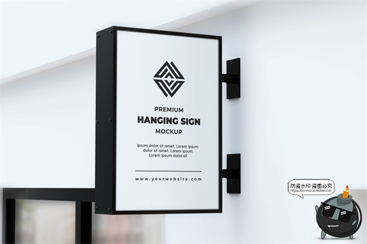 图片[3]-公司企业形象3D立体LOGO标志办公室会议室墙展示样机PSD模板素材-设计猿