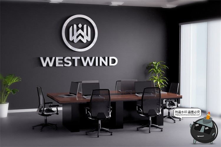 图片[7]-公司企业形象3D立体LOGO标志办公室会议室墙展示样机PSD模板素材-设计猿