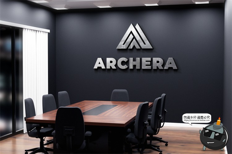 图片[12]-公司企业形象3D立体LOGO标志办公室会议室墙展示样机PSD模板素材-设计猿