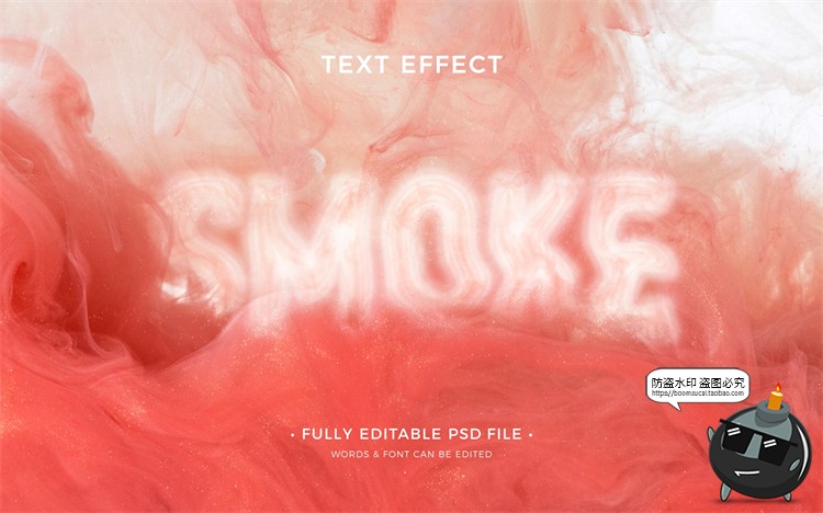 图片[16]-迷幻恐怖烟雾迷雾模糊字体特效文本样式标题PSD模板样机PS素材-设计猿