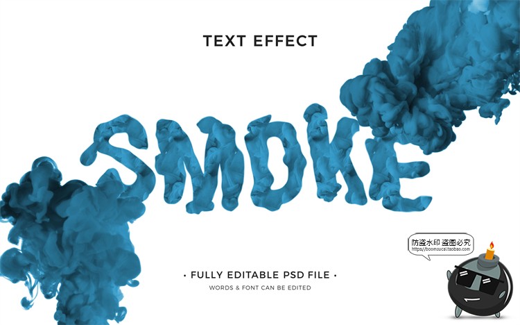 图片[18]-迷幻恐怖烟雾迷雾模糊字体特效文本样式标题PSD模板样机PS素材-设计猿