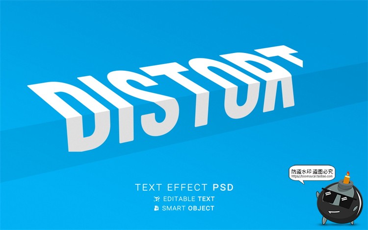 图片[12]-潮流3D三维立体扭曲文字折叠标题字体特效PSD模板样机样式PS素材-设计猿