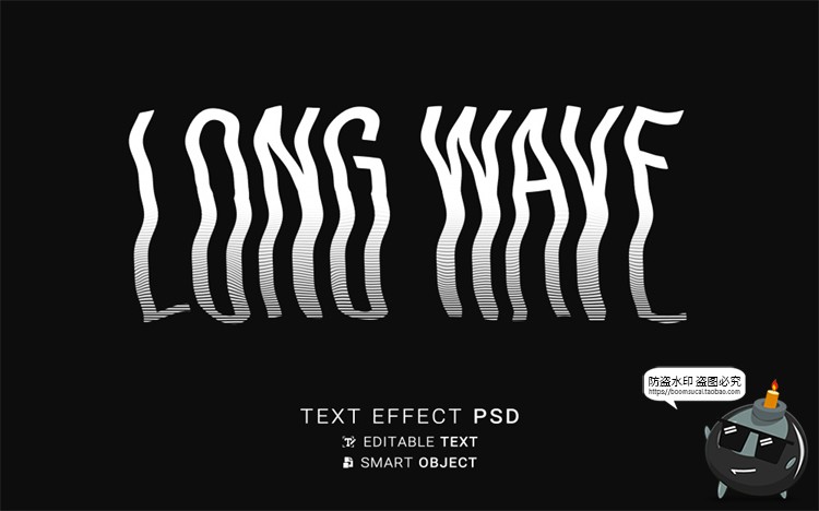 图片[15]-潮流3D三维立体扭曲文字折叠标题字体特效PSD模板样机样式PS素材-设计猿