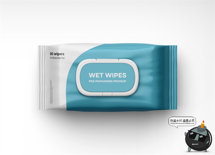 图片[5]-卫生纸巾湿厕湿巾酒精湿纸巾产品包装贴图效果图样机PSD模板素材-设计猿