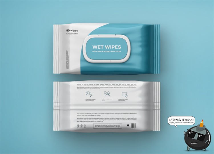 图片[6]-卫生纸巾湿厕湿巾酒精湿纸巾产品包装贴图效果图样机PSD模板素材-设计猿
