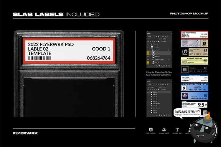图片[4]-盲盒卡牌玩具纸牌空卡模型保护套贴图效果展示PSD模板样机PS素材-设计猿