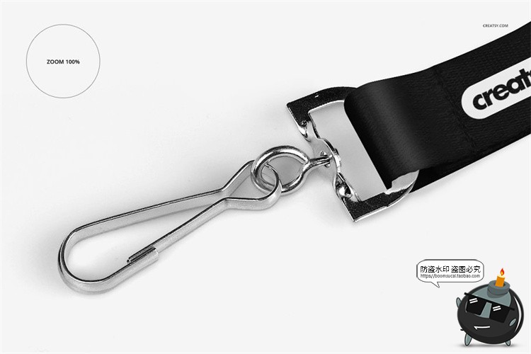 图片[11]-多样式挂绳扣绳带吊牌挂链贴图效果展示mockups样机PSD模板PS素材-设计猿