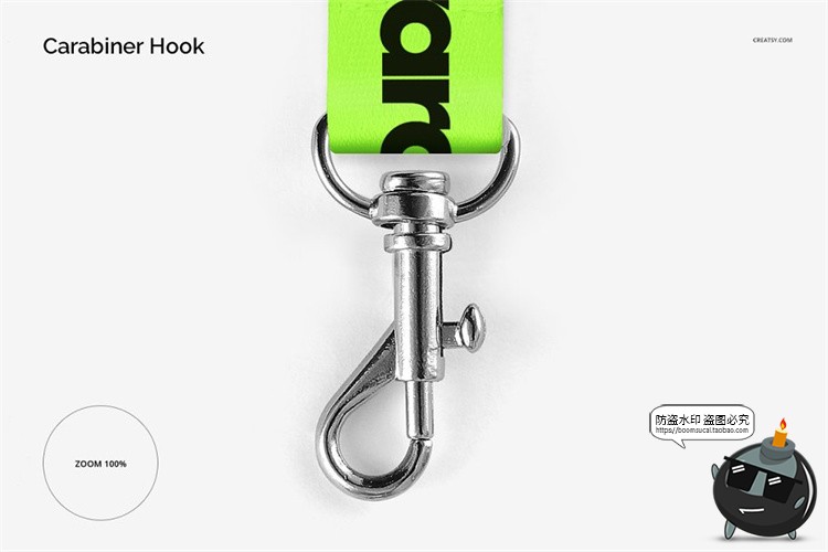 图片[12]-多样式挂绳扣绳带吊牌挂链贴图效果展示mockups样机PSD模板PS素材-设计猿