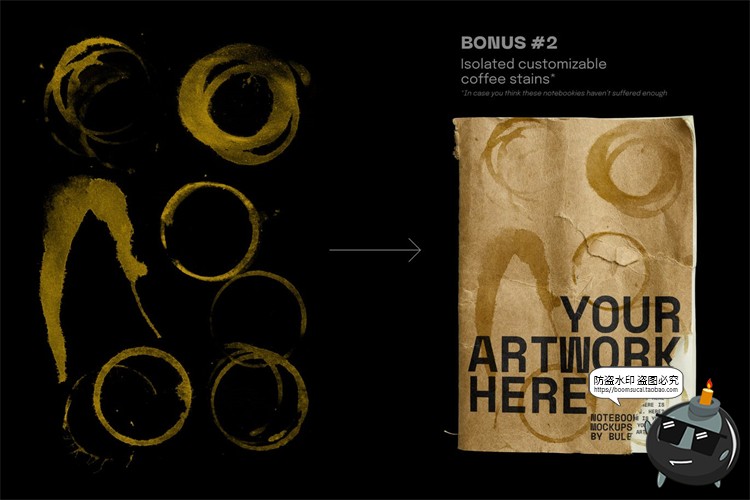 图片[7]-牛皮纸笔记本草稿本复古破损撕裂效果mockups样机PSD模板PS素材-设计猿