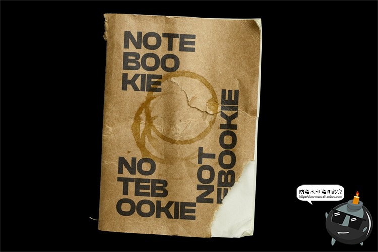 图片[8]-牛皮纸笔记本草稿本复古破损撕裂效果mockups样机PSD模板PS素材-设计猿