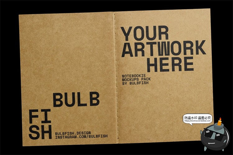 图片[9]-牛皮纸笔记本草稿本复古破损撕裂效果mockups样机PSD模板PS素材-设计猿