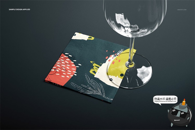 图片[8]-餐巾方巾纸巾手帕纸巾高档餐厅餐具刀mockups样机PSD模板PS素材-设计猿