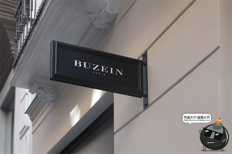 图片[1]-店铺商店门头店标外墙标牌LOGO标志场景展示VI样机PSD模板PS素材-设计猿