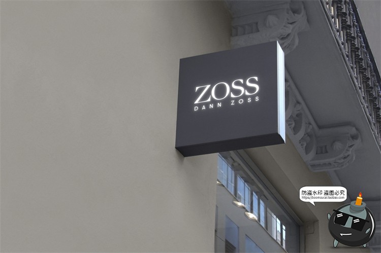 图片[7]-店铺商店门头店标外墙标牌LOGO标志场景展示VI样机PSD模板PS素材-设计猿