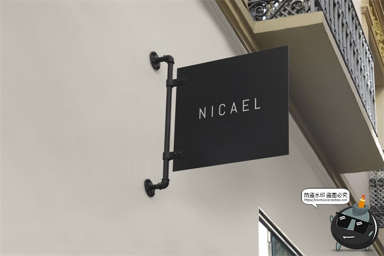 图片[10]-店铺商店门头店标外墙标牌LOGO标志场景展示VI样机PSD模板PS素材-设计猿