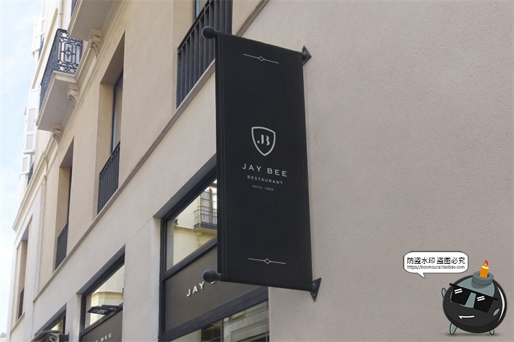 图片[11]-店铺商店门头店标外墙标牌LOGO标志场景展示VI样机PSD模板PS素材-设计猿