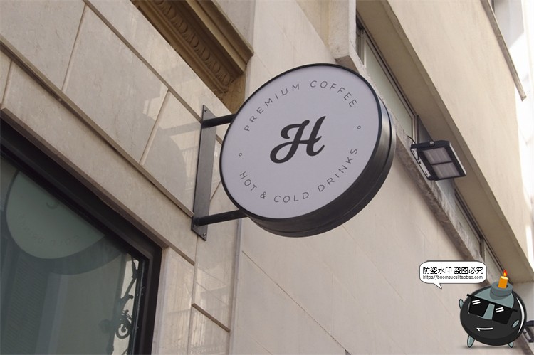 图片[14]-店铺商店门头店标外墙标牌LOGO标志场景展示VI样机PSD模板PS素材-设计猿