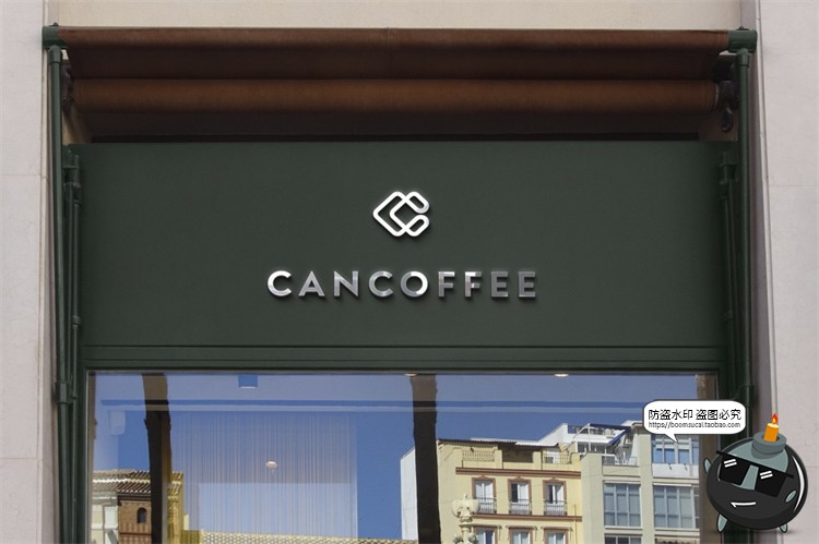 图片[21]-店铺商店门头店标外墙标牌LOGO标志场景展示VI样机PSD模板PS素材-设计猿