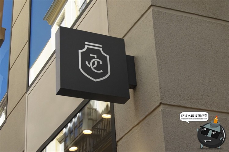 图片[33]-店铺商店门头店标外墙标牌LOGO标志场景展示VI样机PSD模板PS素材-设计猿