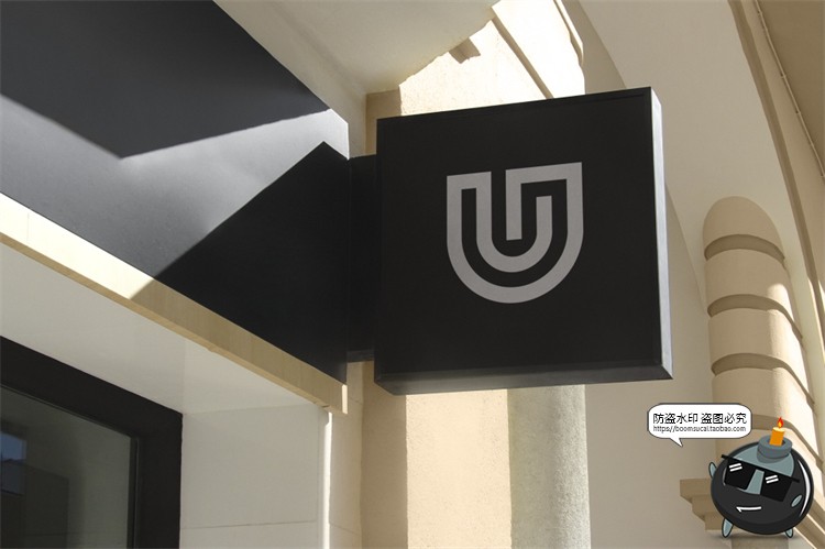 图片[38]-店铺商店门头店标外墙标牌LOGO标志场景展示VI样机PSD模板PS素材-设计猿