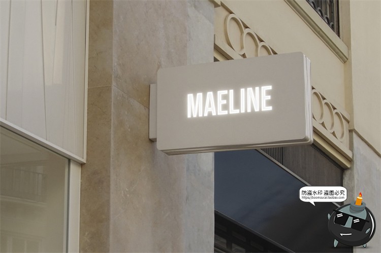 图片[45]-店铺商店门头店标外墙标牌LOGO标志场景展示VI样机PSD模板PS素材-设计猿