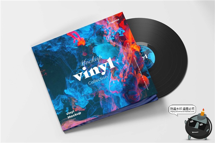图片[5]-黑胶唱片盒大碟外包装效果展示mockups智能贴图样机PSD模板PS素材-设计猿