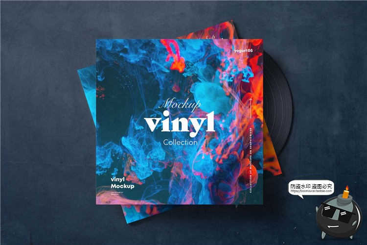 图片[12]-黑胶唱片盒大碟外包装效果展示mockups智能贴图样机PSD模板PS素材-设计猿
