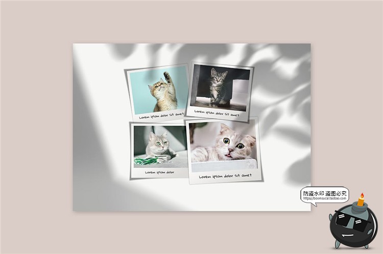 图片[2]-拼贴照片墙摄像摄影图片记录拼图相册Mockups样机PSD模板PS素材-设计猿