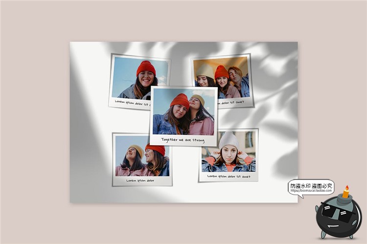 图片[3]-拼贴照片墙摄像摄影图片记录拼图相册Mockups样机PSD模板PS素材-设计猿