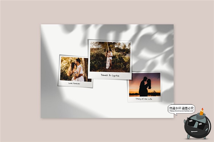 图片[4]-拼贴照片墙摄像摄影图片记录拼图相册Mockups样机PSD模板PS素材-设计猿