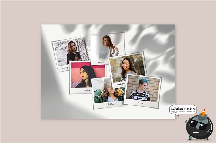 图片[5]-拼贴照片墙摄像摄影图片记录拼图相册Mockups样机PSD模板PS素材-设计猿