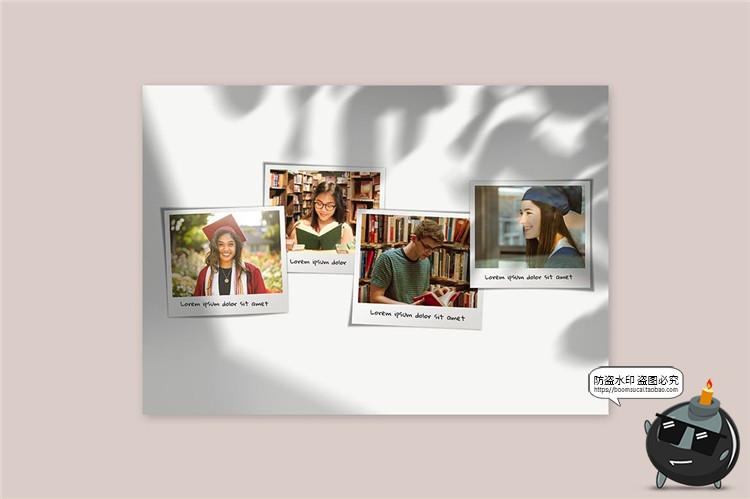 图片[6]-拼贴照片墙摄像摄影图片记录拼图相册Mockups样机PSD模板PS素材-设计猿