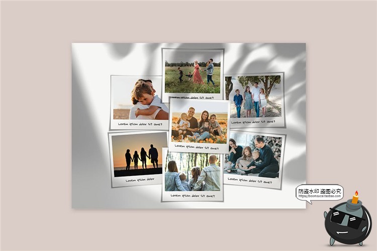 图片[8]-拼贴照片墙摄像摄影图片记录拼图相册Mockups样机PSD模板PS素材-设计猿