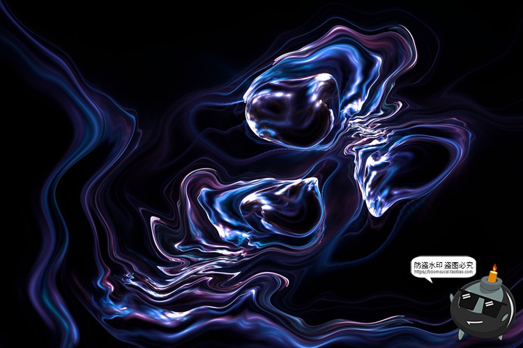 科幻液态抽象液体流体变异扭曲异形光效背景底纹纹理JPG图片素材-设计猿
