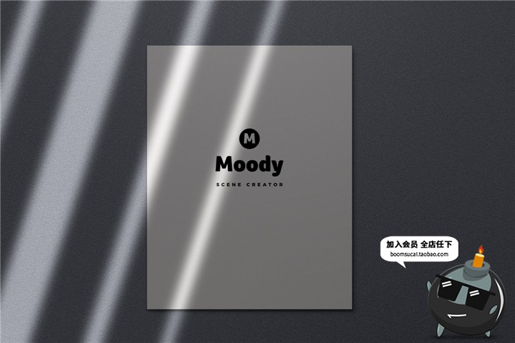 图片[7]-文艺光影阴影品牌企业办公文具纸张海报vi贴图样机PSD模板PS素材-设计猿