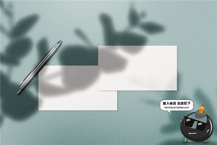 图片[9]-文艺光影阴影品牌企业办公文具纸张海报vi贴图样机PSD模板PS素材-设计猿