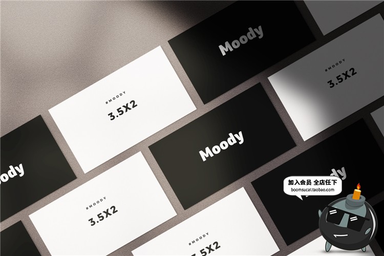 图片[12]-文艺光影阴影品牌企业办公文具纸张海报vi贴图样机PSD模板PS素材-设计猿