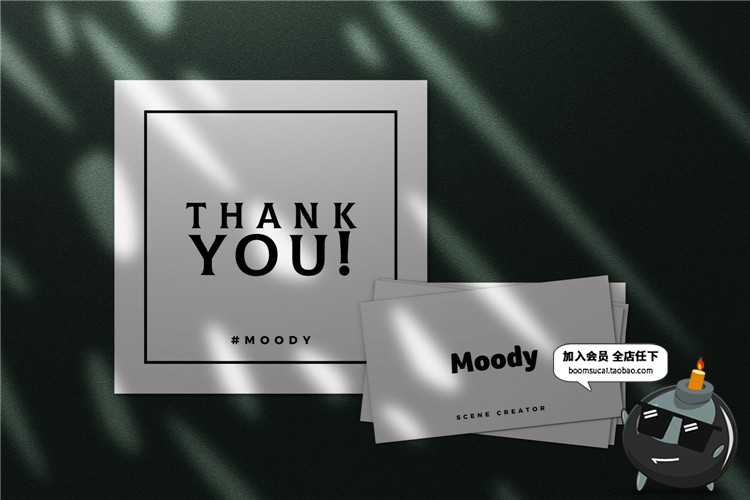 图片[14]-文艺光影阴影品牌企业办公文具纸张海报vi贴图样机PSD模板PS素材-设计猿