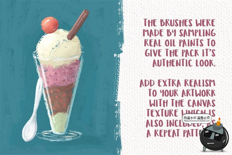 图片[2]-蜡笔油画颜料涂鸦手绘艺术画笔笔触brush插画效果Ai矢量笔刷素材-设计猿