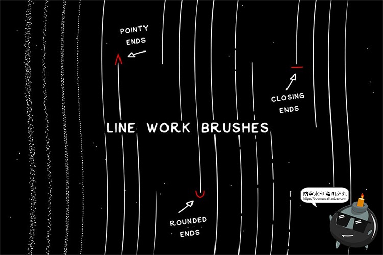 图片[4]-48款艺术噪点画颗粒感砂砾沙粒手绘插画美术效果Ai矢量笔刷素材-设计猿